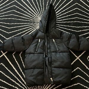 Kids Winter Puffy Coat 3-4T Black